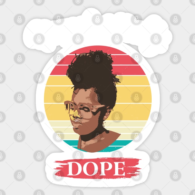 Unapologetically Dope - African American Black Month Gift Sticker by WassilArt